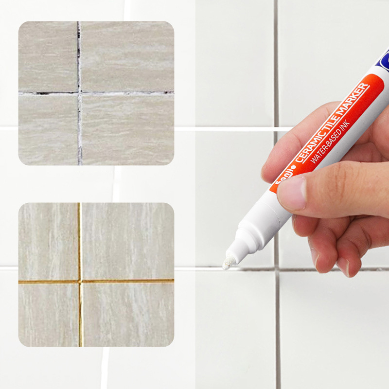 Ceramic Tile Floor - Waterproof Ceramic Tile Grout Marker, Mold-Resistant