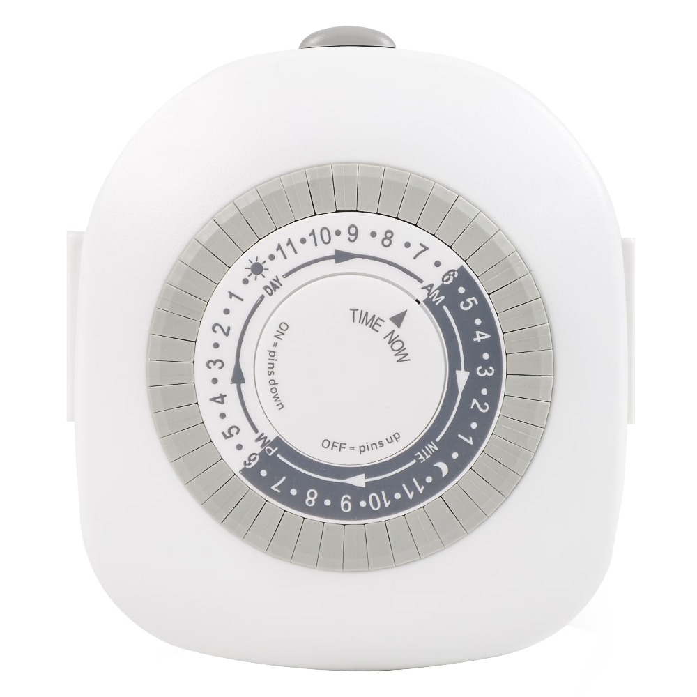 Timer Dual Outlet - Indoor Heavy Duty Analog Timer for