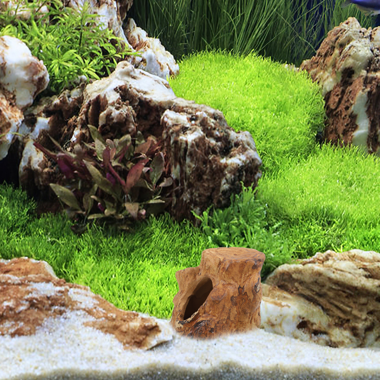 Hide Cave Ceramic - Natural-Looking Ceramic Fish Tank Caves Aquarium