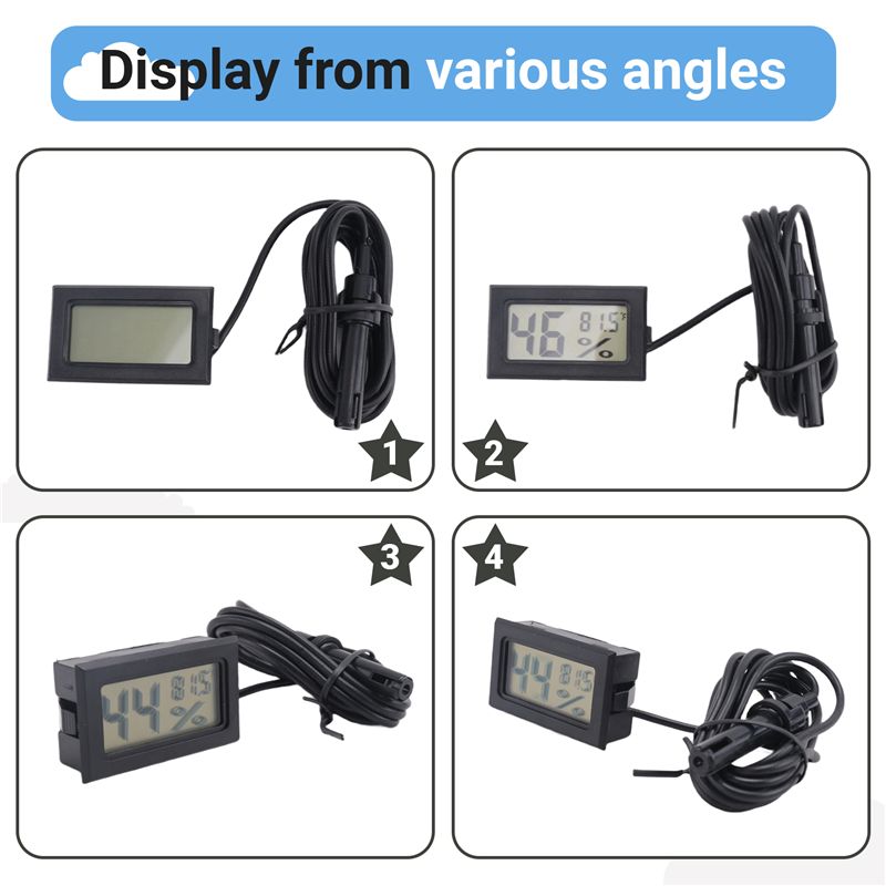 [NEW!A93G】 Digital Thermometer - Digital Hygrometer Probe avis et prix
