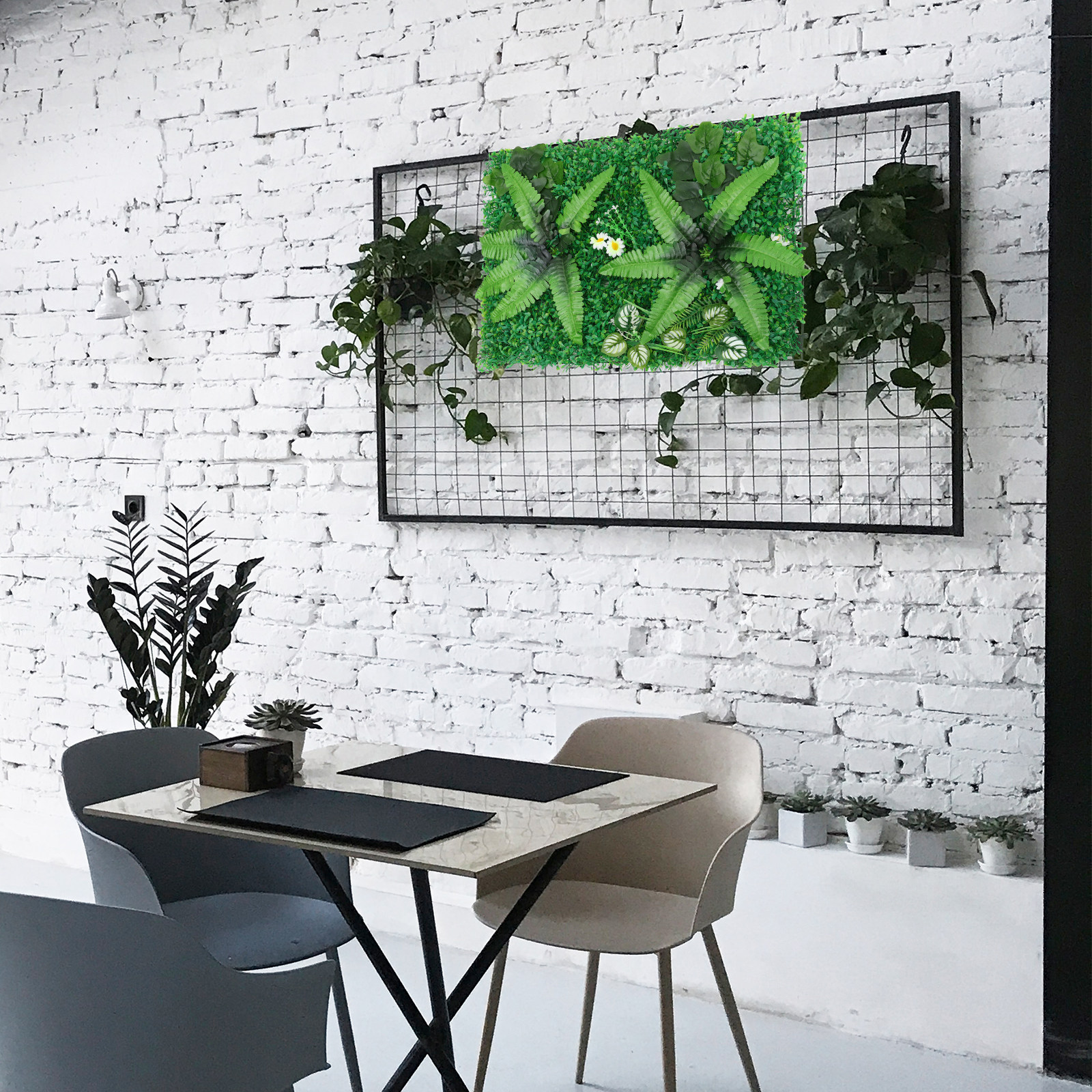 Artificial Hedge Plant Wall Pa - Pvc Panel Background avis et prix