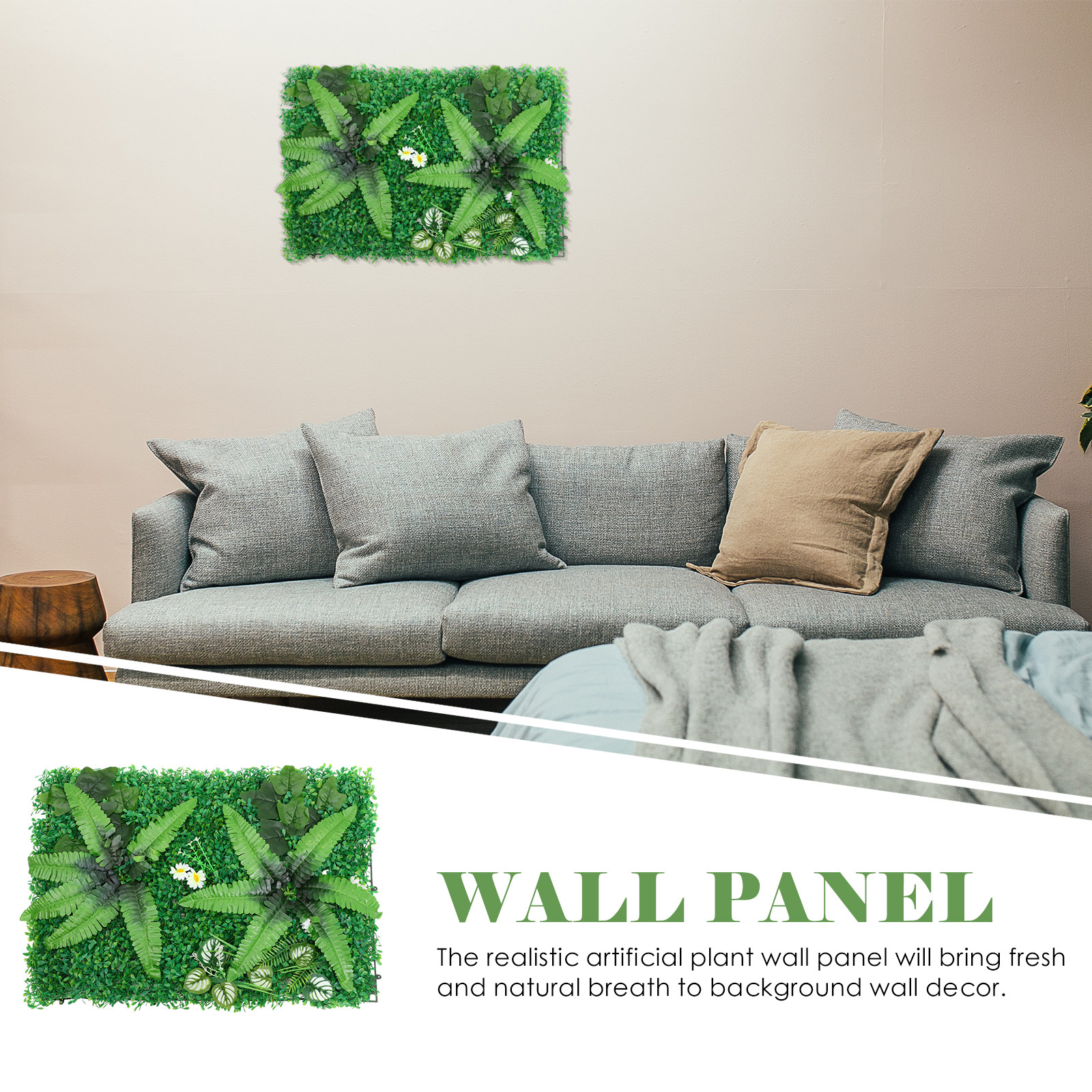 Artificial Hedge Plant Wall Pa - Pvc Panel Background avis et prix
