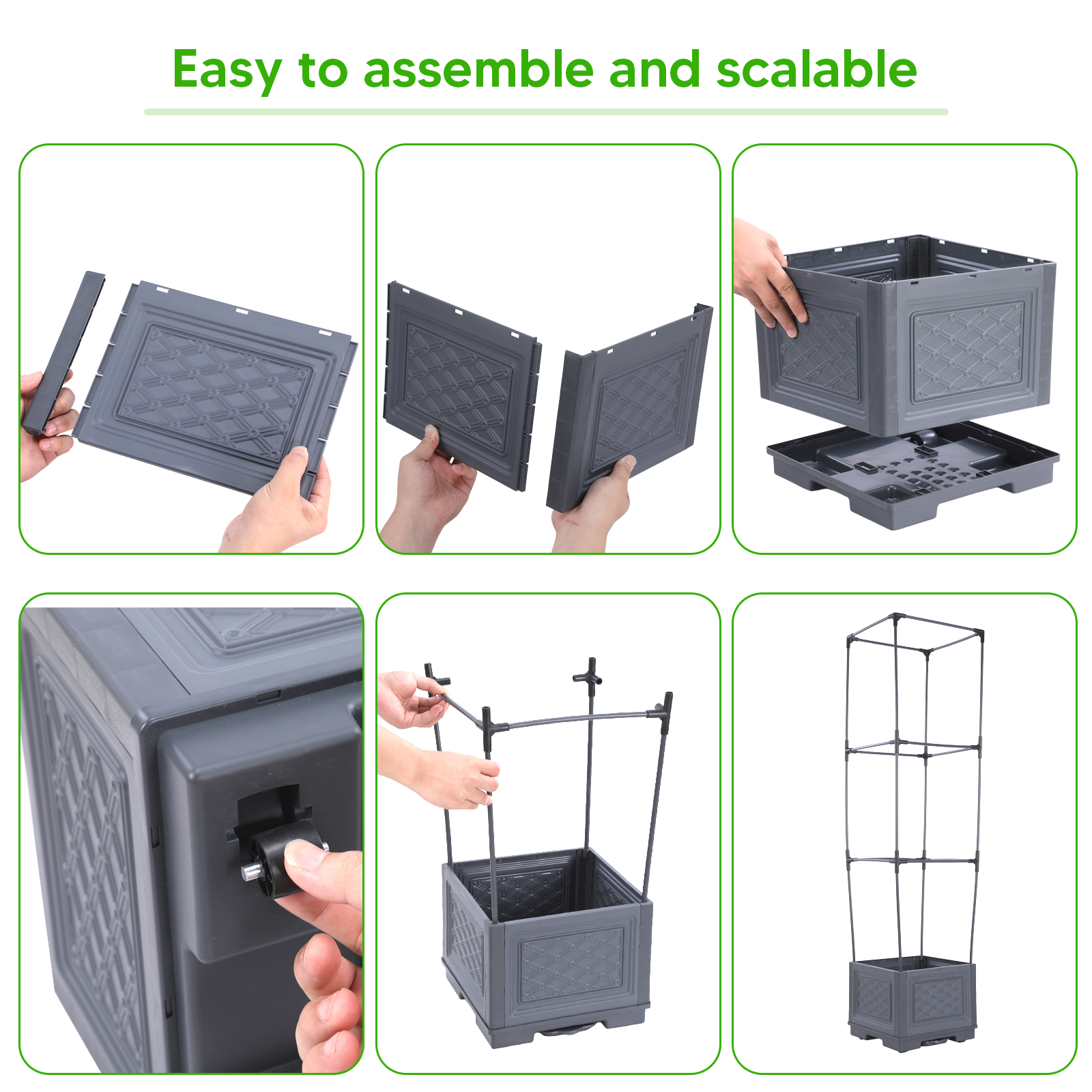 Three-Layer Wheeled Climbing V - Vine Climbing Plastic avis et prix