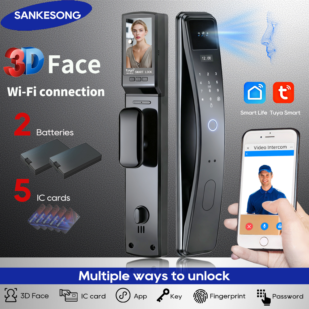 SANKESONG Tuya Smart 3D Face D - Glass Door Hinge avis et prix