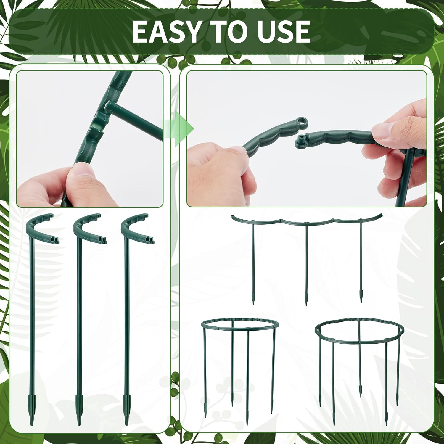 1/16pcs Plant Support Stake Fl - Vine Climbing Plastic avis et prix