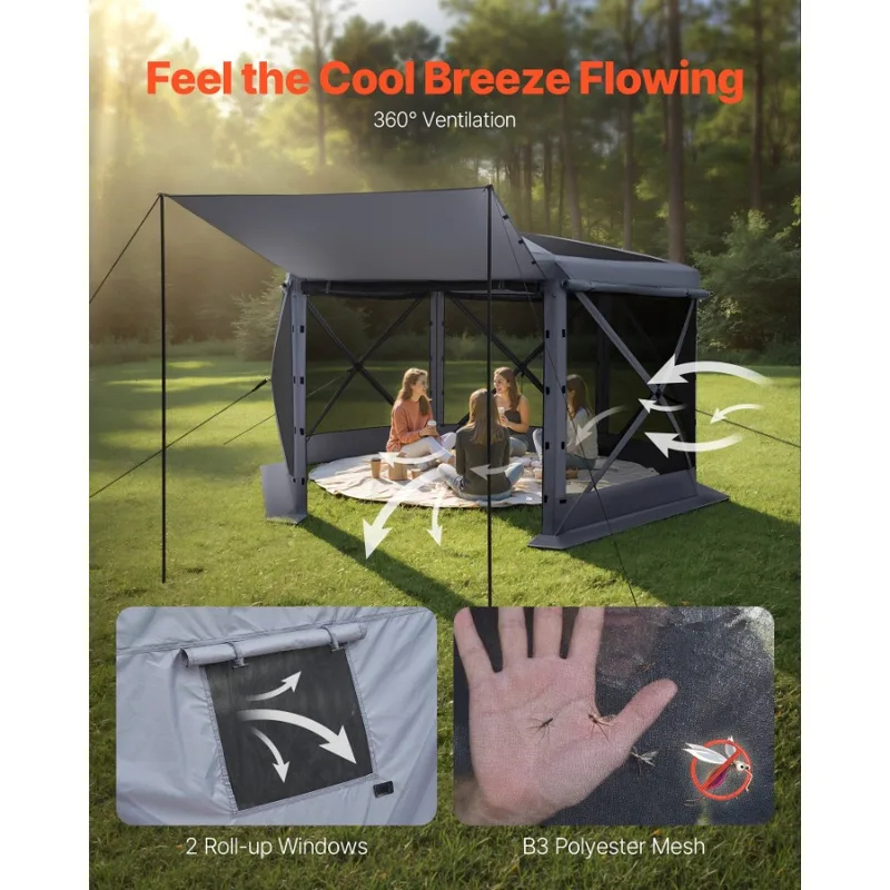 12x12ft 6 Sided Up Screen Gaze - Screen Top Mesh avis et prix