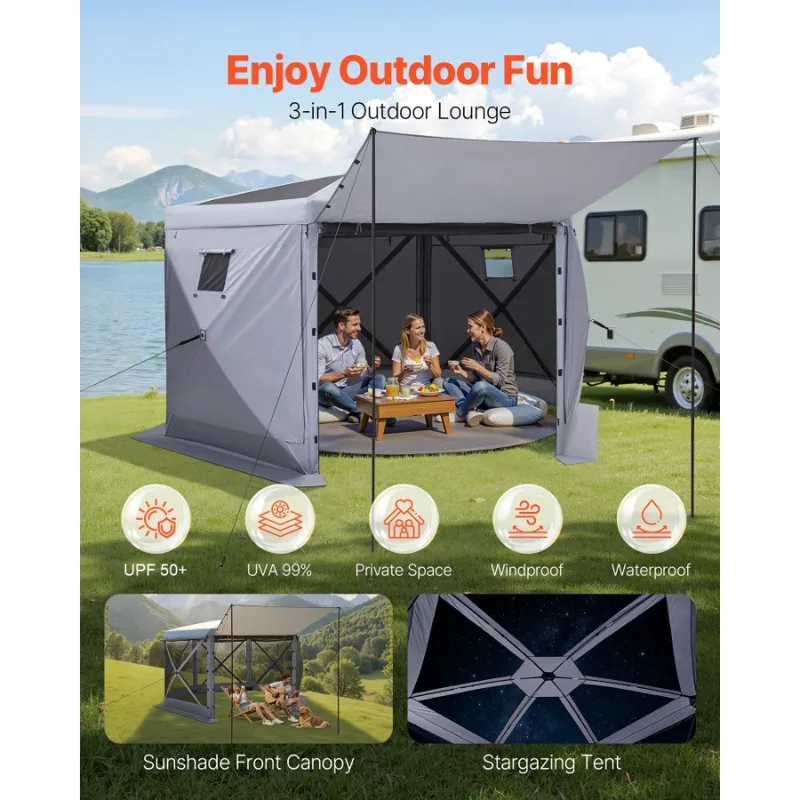 12x12ft 6 Sided Up Screen Gaze - Screen Top Mesh avis et prix