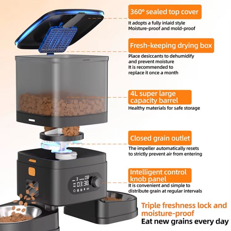 Automatic Pet Feeder Smart Cat - Timer Dual Outlet avis et prix