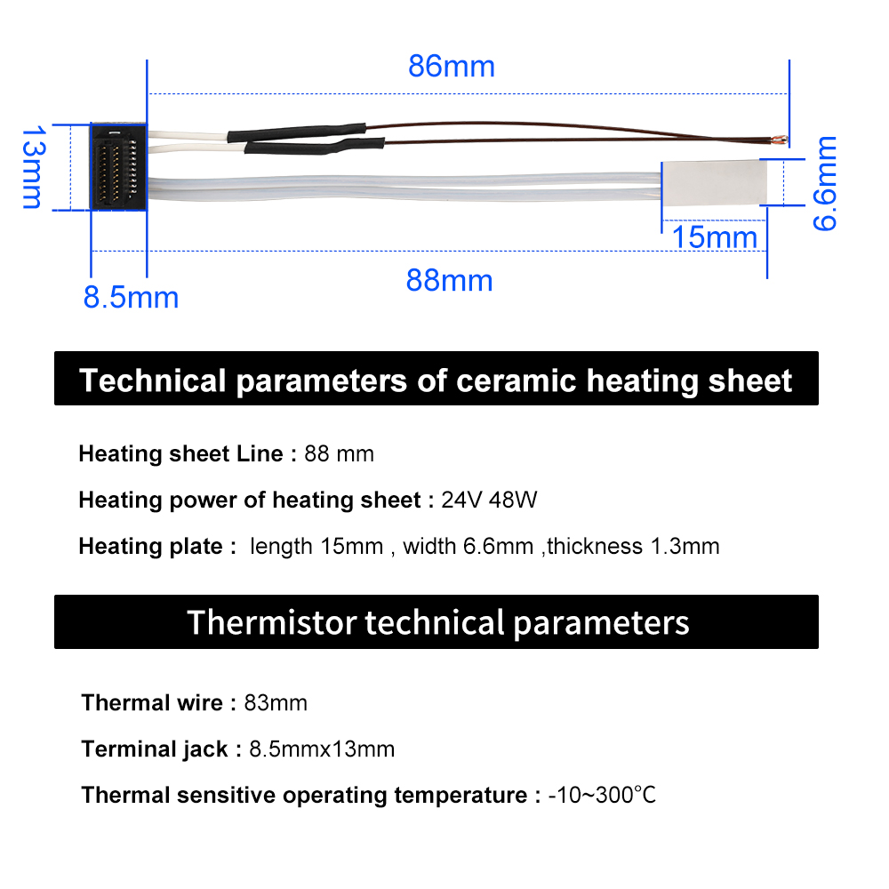 Heating Tube For Bambu Lab A1  - Ceramic Heat Emitter avis et prix