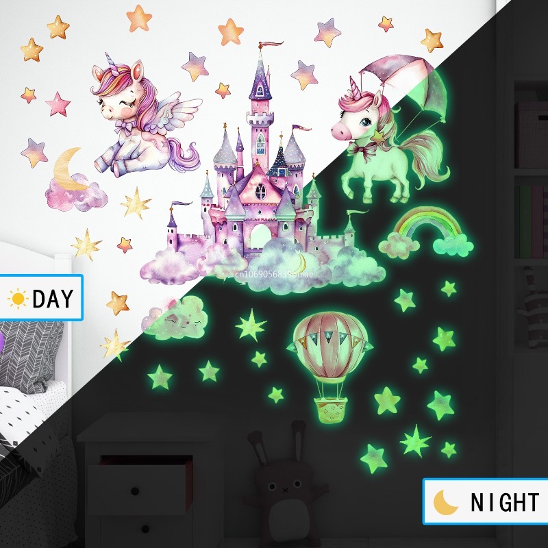 Unicorn Stars Luminous Wall St - Pvc Panel Background avis et prix
