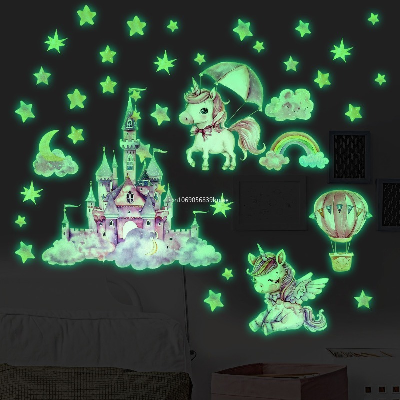 Unicorn Stars Luminous Wall St - Pvc Panel Background avis et prix