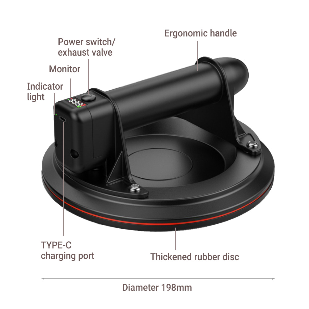 8Inch Electric Vacuum Suction  - Ceramic Tile Floor avis et prix