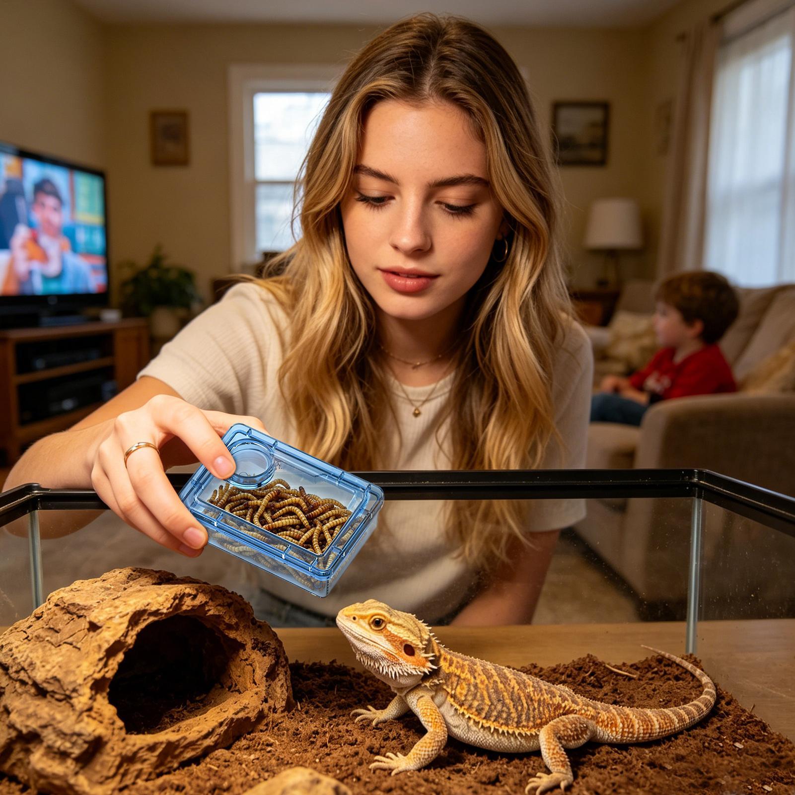 Reptile Escape Proof Feeding D - Calcium Powder Reptile avis et prix