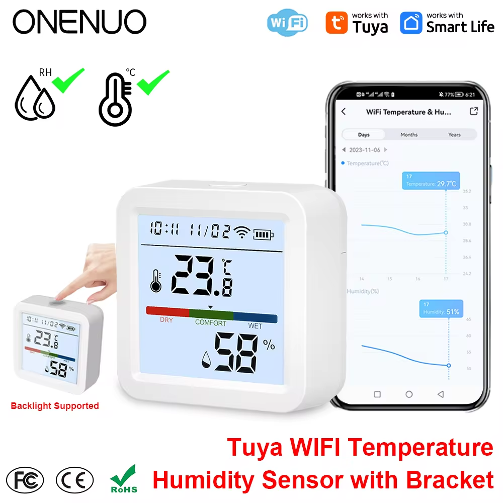 ONENUO Tuya WIFI Temperature H - Digital Hygrometer Probe avis et prix