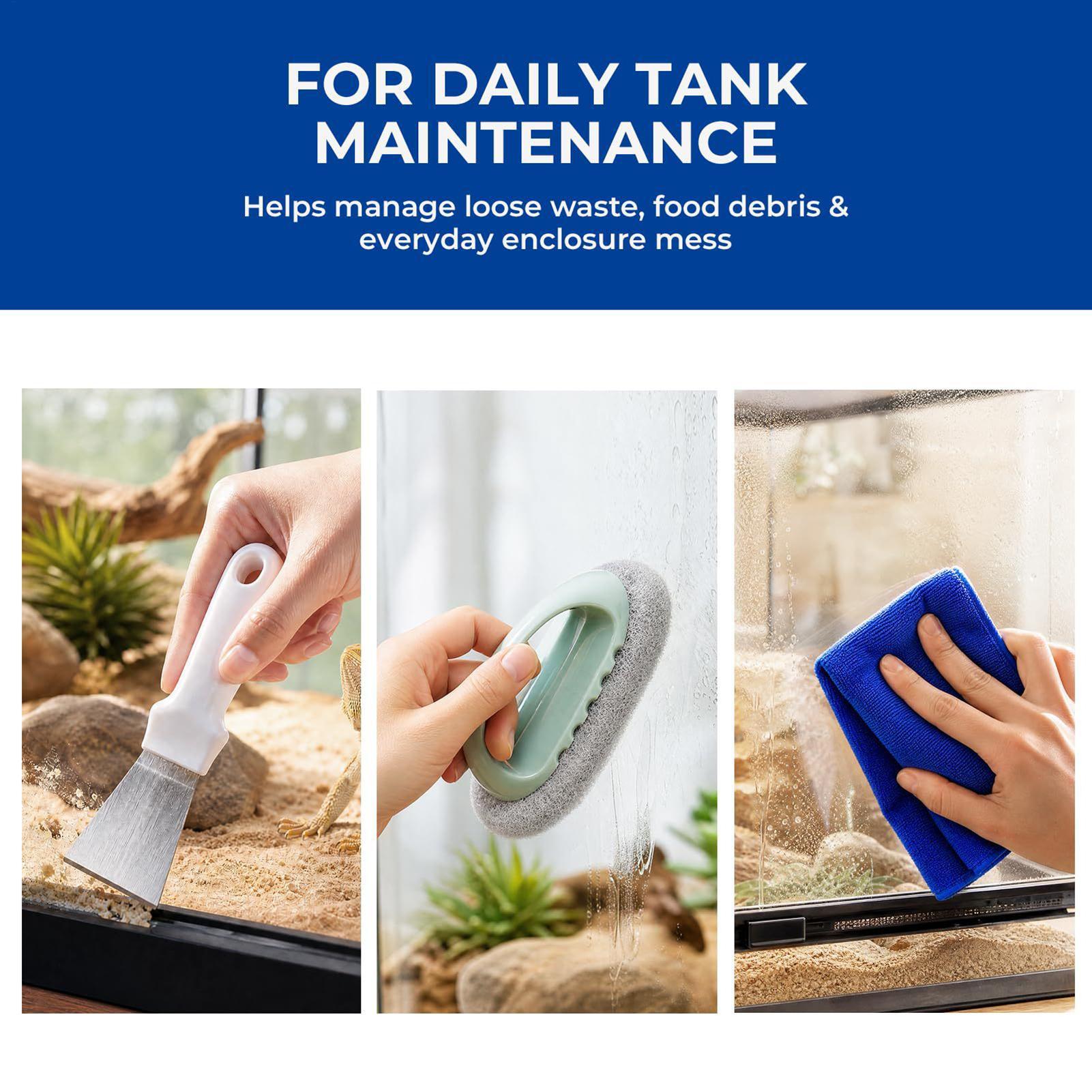 Reptile Tank Cleaning Kit With - Feeding Tong Stainless avis et prix