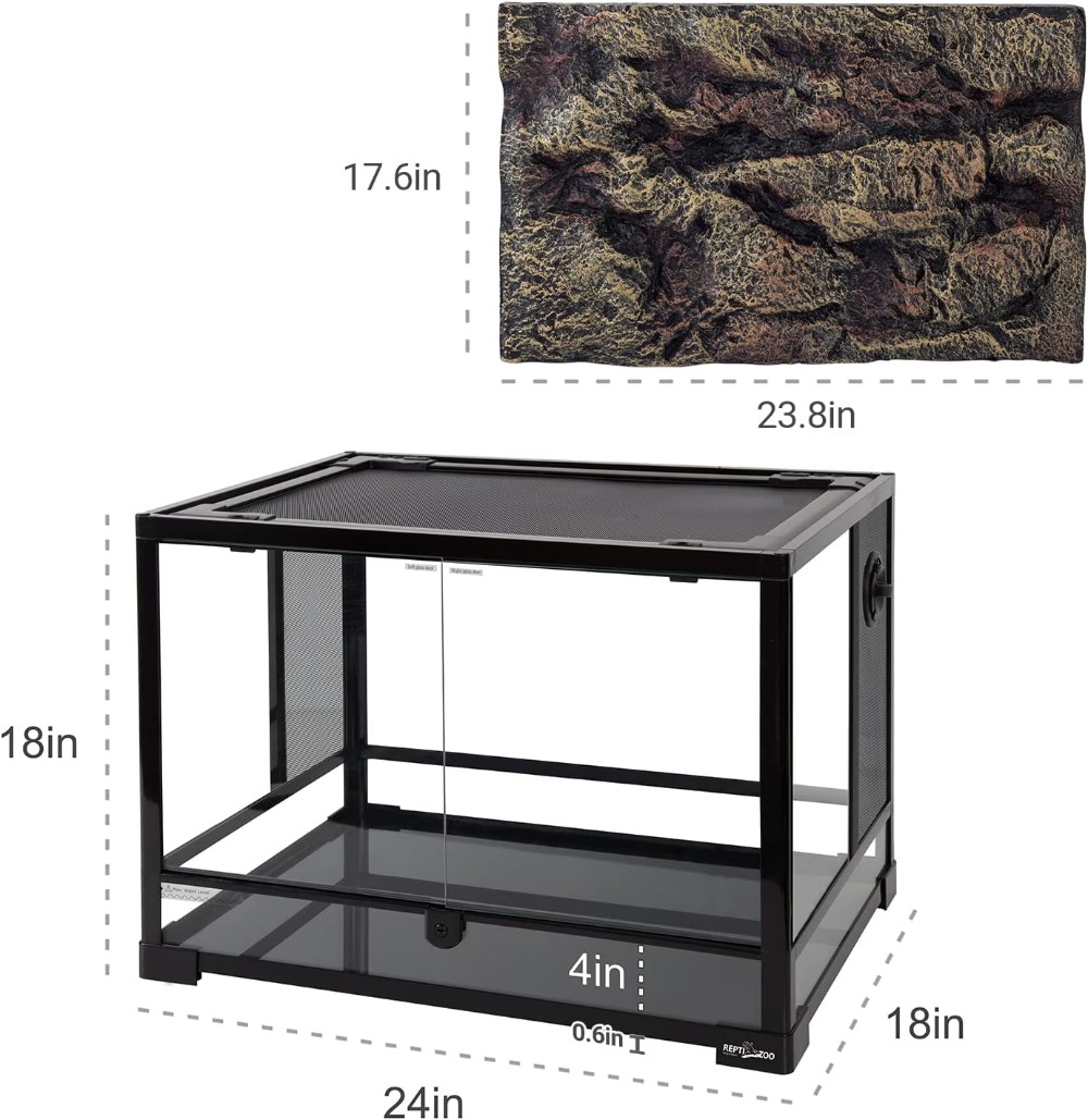 34 Gallon Reptile Glass Terrar - Glass Door Hinge avis et prix