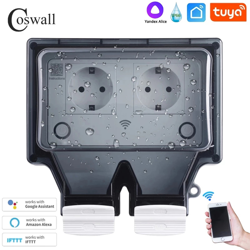Coswall Tuya Wifi Yandex Alice - Timer Dual Outlet avis et prix