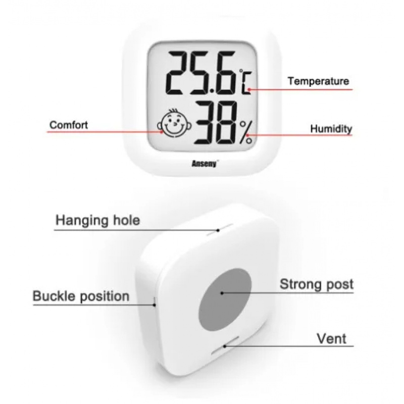 LCD Digital Thermometer Hygrom - Digital Hygrometer Probe avis et prix