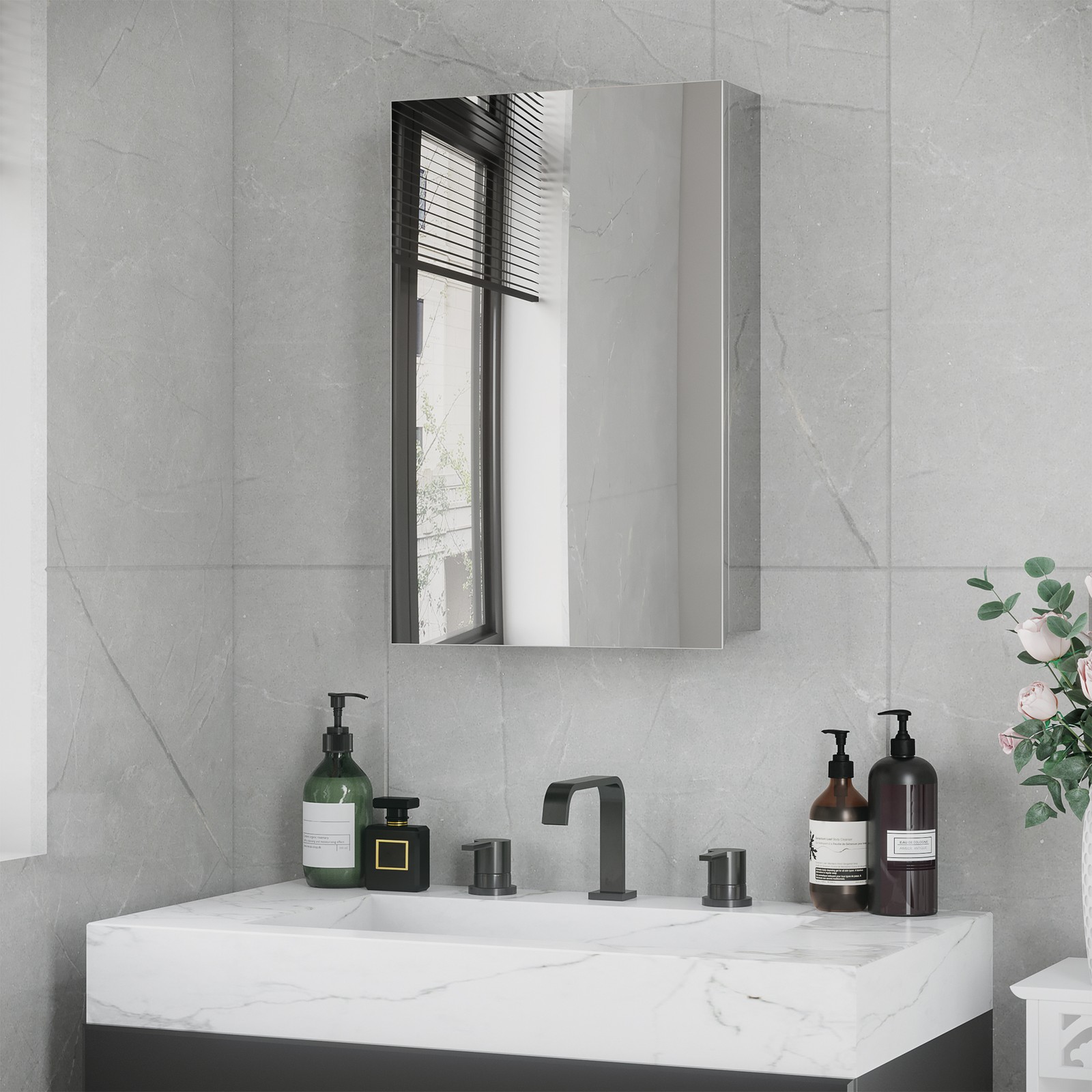 Bathroom Cabinet Wall Mounted  - Glass Door Hinge avis et prix