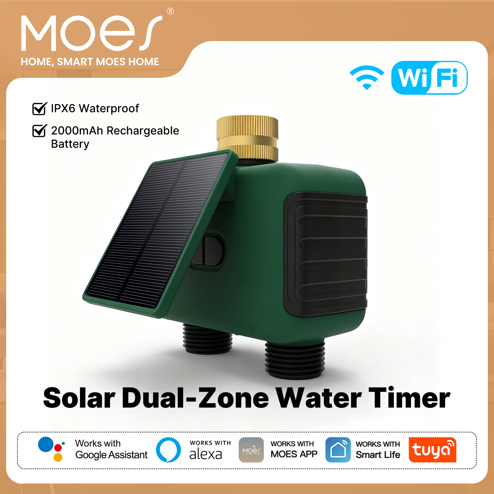 MOES Tuya WiFi Smart Solar Dua - Timer Dual Outlet avis et prix