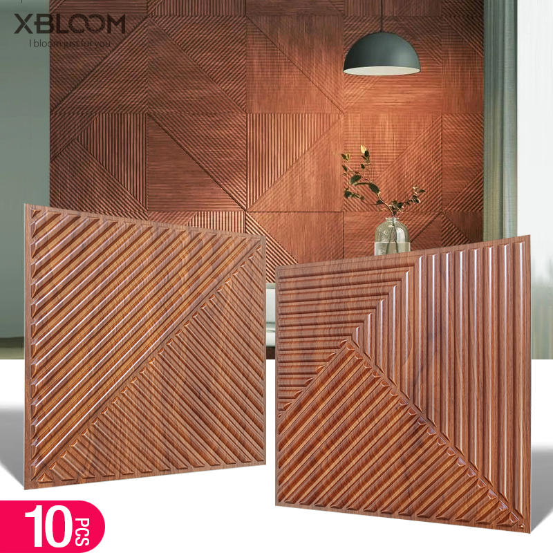 10pcs 30x30cm 3D Art Wall Pane - Pvc Panel Background avis et prix