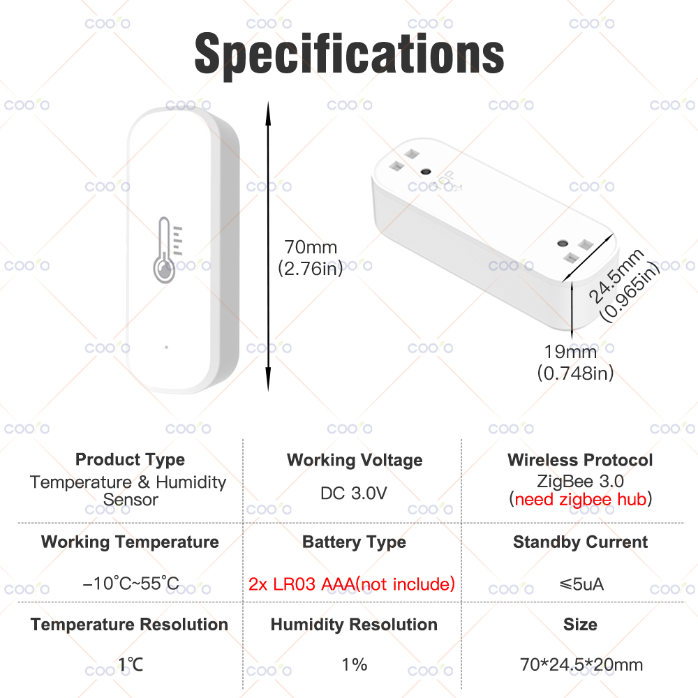 eWeLink Smart ZigBee Temperatu - Digital Hygrometer Probe avis et prix