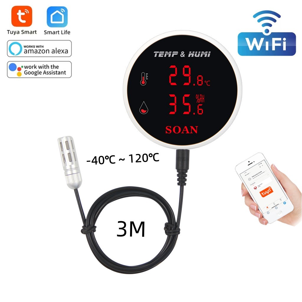 Tuya WiFi Temperature Humidity - Digital Hygrometer Probe avis et prix