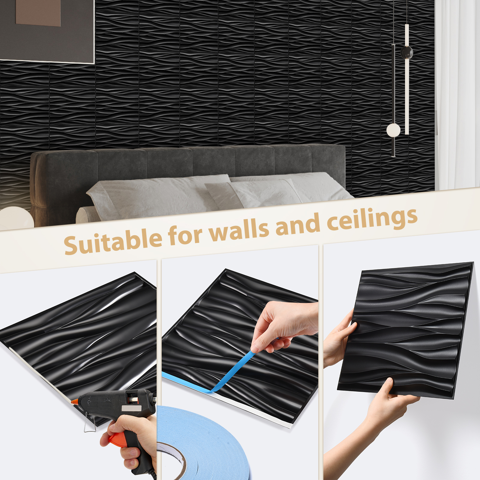 12/20/30 Pack Decorative 3D Wa - Pvc Panel Background avis et prix