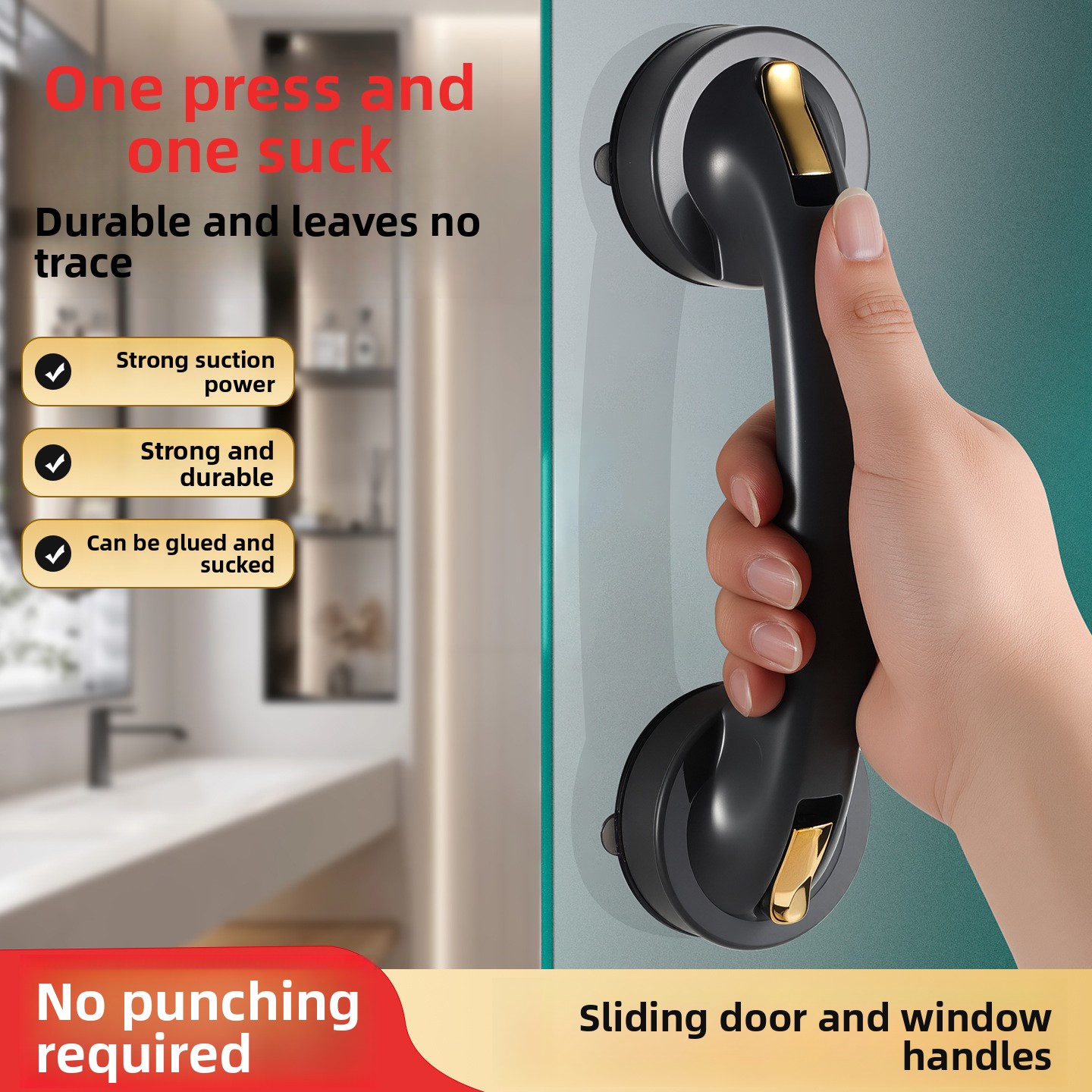 1pc Suction Cup Glass Door Han - Glass Door Hinge avis et prix