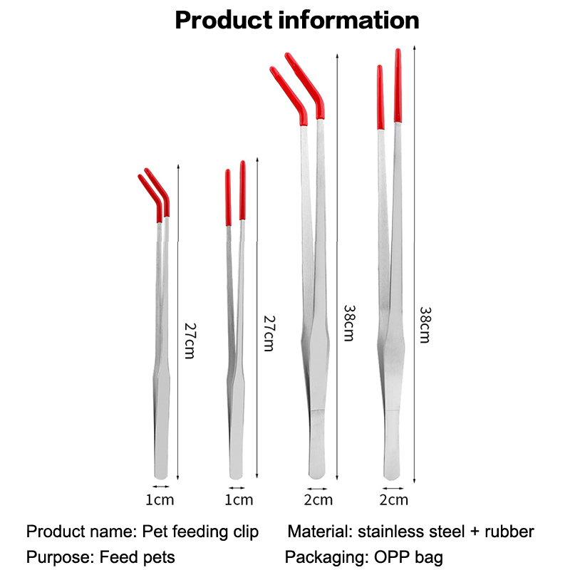 Reptile Feeding Tongs with Rub - Feeding Tong Stainless avis et prix