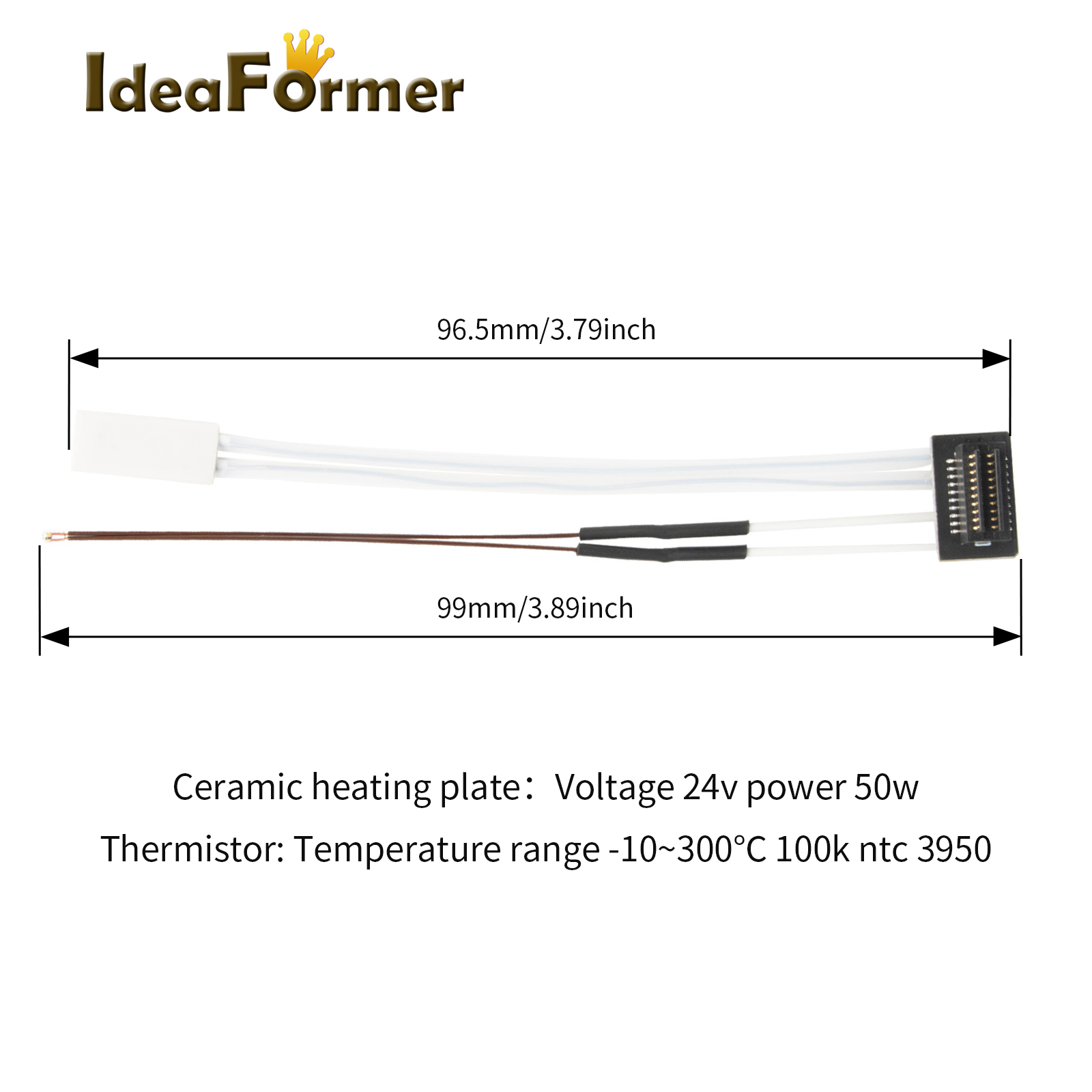 Thermistor For Bambu Lab P1P H - Ceramic Heat Emitter avis et prix